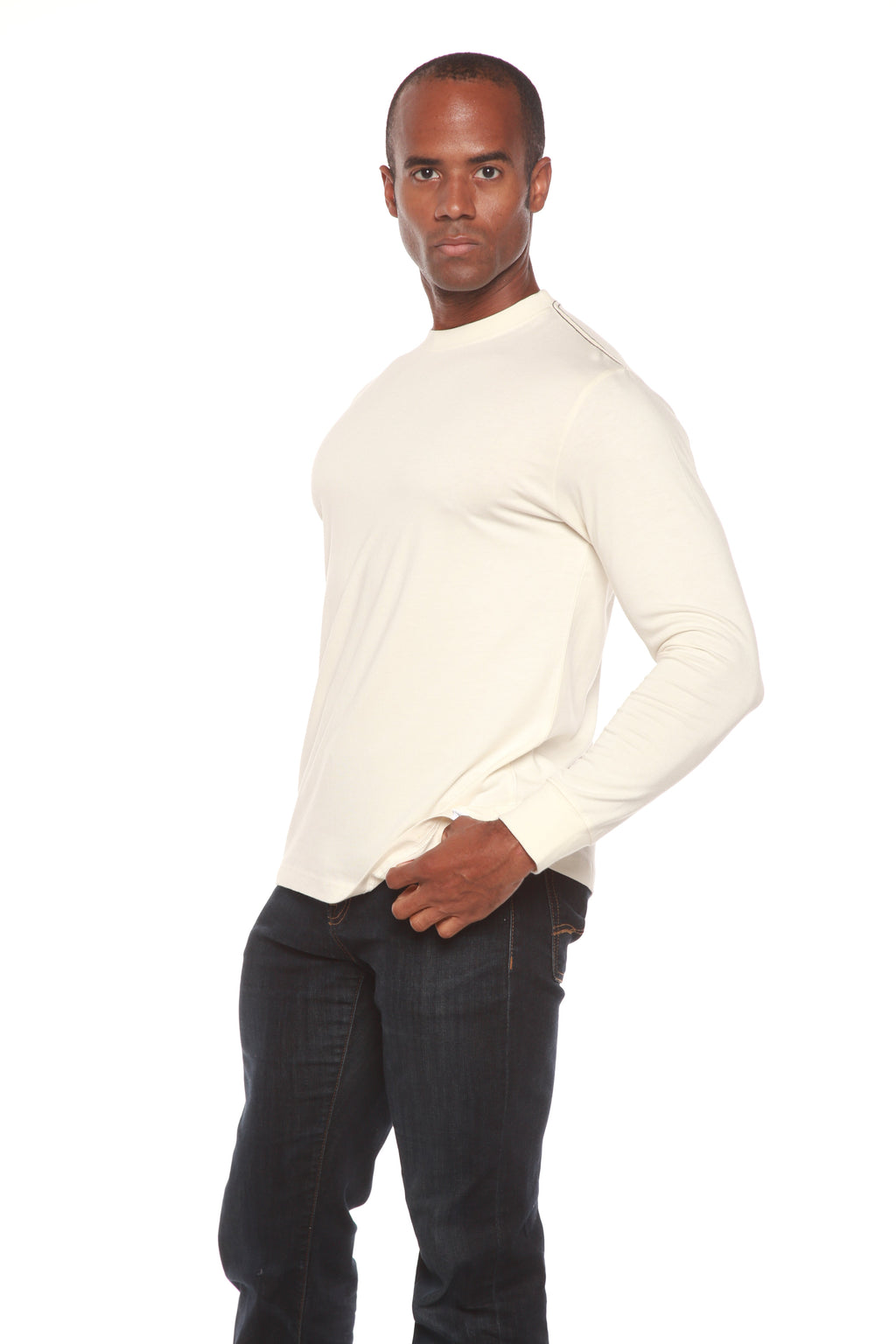 Men's Bamboo Viscose/Organic Cotton Long Sleeve T-Shirt